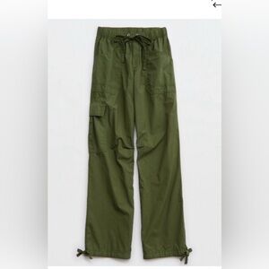Aerie avenue green flame baggy cargo pants utility loose comfortable pants small